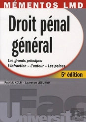 Mementos Lmd. Droit Penal General. 5e Edition