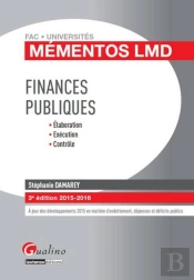 Mementos Lmd - Finances Publiques 2015-2016, 3eme Ed.