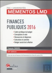 Mementos Lmd - Finances Publiques 2016, 19eme Ed.