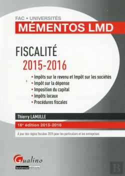Bertrand.pt - Mementos Lmd - Fiscalite 2015-2016, 16eme Ed.