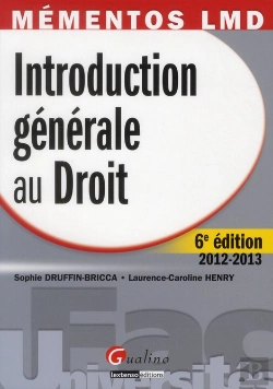 Bertrand.pt - Mementos Lmd - Introduction Au Droit, 6eme Editon