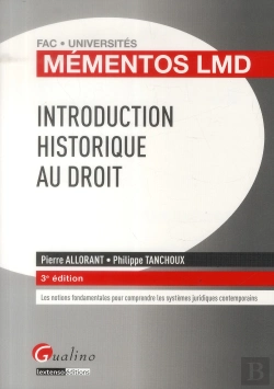Bertrand.pt - Mementos Lmd Introduction Historique Au Droit, 3eme Edition