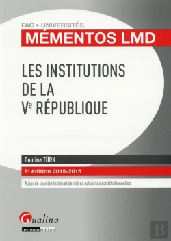 Bertrand.pt - Mementos Lmd - Les Institutions De La Ve Republique 2015-2016, 8eme Ed.