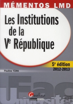 Bertrand.pt - Mementos Lmd- Les Institutions De La Ve Republique - 5e Edition
