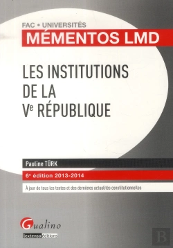Bertrand.pt - Mementos Lmd Les Institutions De La Veme Republique, 6eme Edition