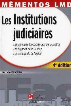 Bertrand.pt - Mementos Lmd - Les Institutions Judiciaires, 4eme Edition