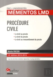 Mementos Lmd - Procedure Civile, 10eme Edition