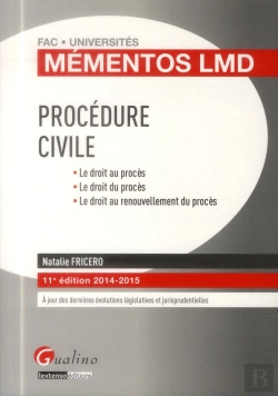 Bertrand.pt - Mementos Lmd - Procedure Civile 2014-2015, 11eme Edition