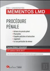 Mementos Lmd - Procedure Penale 2016-2017, 17eme