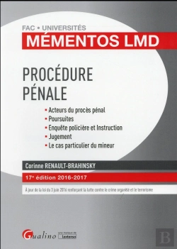 Bertrand.pt - Mementos Lmd - Procedure Penale 2016-2017, 17eme