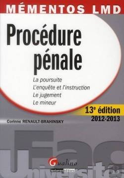 Bertrand.pt - Mementos Lmd-Procedure Penale,13eme Edition 2012-2013