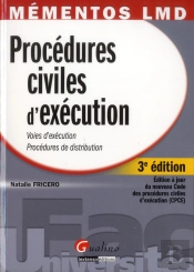 Mementos Lmd - Procedures Civiles D'Execution, 3eme Edition