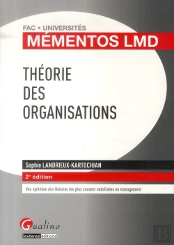 Bertrand.pt - Mementos Lmd- Theorie Des Organisations, 2eme Edition