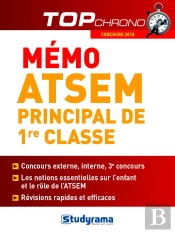 Mémo Atsem ; Principal De 1re Classe (Concours 2017)