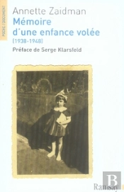Mémoire D'Une Enfance Volée (1938-1948)