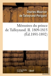 Memoires De Talleyrand Ii Edition 1891 1892