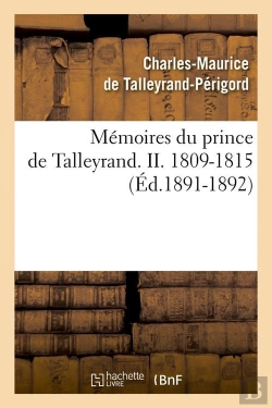 Bertrand.pt - Memoires De Talleyrand Ii Edition 1891 1892