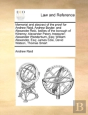 Memorial And Abstract Of The Proof For A