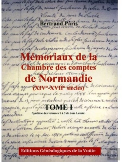 Bertrand.pt - Mémoriaux De La Chambre Des Comptes De Normandie (Xive-Xviie Siècles) T.1