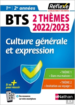 Bertrand.pt - Mémos Réflexes ; Bts Deux Thèmes : Culture Générale Et Expression : 1re/2e Années (Édition 2022/2023)