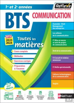 Bertrand.pt - Mémos Réflexes Tome 16 : Toutes Les Matières ; Bts Communication ; 1re Et 2e Années (Édition 2023/2024)