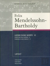 Mendelssohn-Bartholdy: Lieder ohne Worte III for Piano