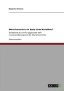 Menschenrechte Als Basis Eines Weltethos?