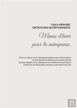 Bertrand.pt - Menus D Hiver Adaptes A Menopause - -