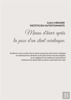 Bertrand.pt - Menus D Hiver Adaptes A Pose D Stent Car - -