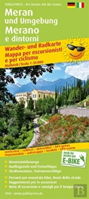 Meran And Surroundings, Hiking And Cycling Map 1:35,000