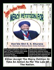 Mercy Petition For Shri S. S. Khurana, Ex. Chairman Of Railway Board