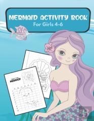 Mermaid Activity Book For Girls 4-6