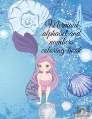 Mermaid Alphabet And Numbers Coloring Book