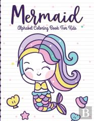 Mermaid Alphabet Coloring Book For Kids