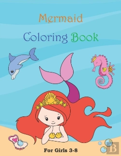 Bertrand.pt - Mermaid Coloring Book For Girls 3-8