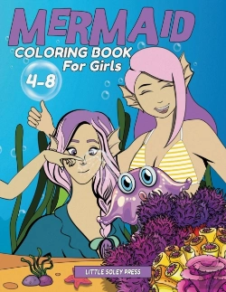 Bertrand.pt - Mermaid Coloring Book For Girls 4 To 8