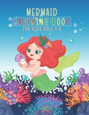 Mermaid Coloring Book For Kids 4-8