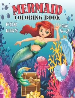 Bertrand.pt - Mermaid Coloring Book For Kids Age 4-8