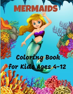 Bertrand.pt - Mermaid Coloring Book For Kids Ages 4-12