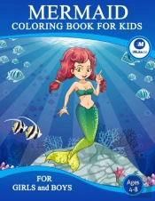 Mermaid Coloring Book For Kids Ages 4-8