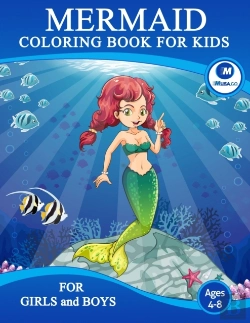 Bertrand.pt - Mermaid Coloring Book For Kids Ages 4-8