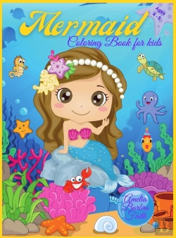 Bertrand.pt - Mermaid Coloring Book For Kids Ages 4-8