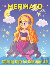 Mermaid Coloring Book For Kids Ages 4-8