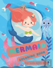 Mermaid Coloring Book For Kids Ages 4-8
