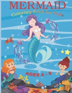 Bertrand.pt - Mermaid Coloring Book For Kids Ages 4-8