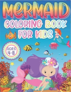 Bertrand.pt - Mermaid Coloring Book For Kids Ages 4-8