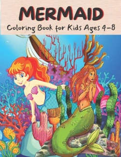 Bertrand.pt - Mermaid Coloring Book For Kids Ages 4-8