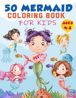 Bertrand.pt - Mermaid Coloring Book For Kids Ages 4-8