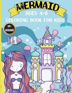 Bertrand.pt - Mermaid Coloring Book For Kids Ages 4-8