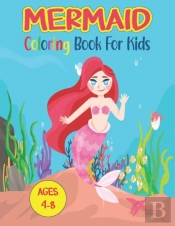 Mermaid Coloring Book For Kids Ages 4-8